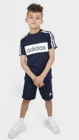 طقم كحلي قطن Adidas