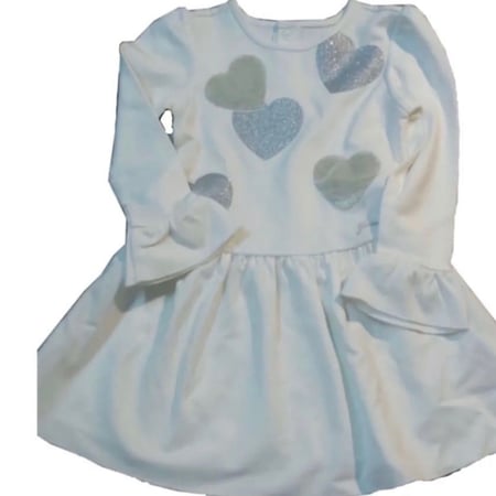 : فستان جيس (Guess) بناتي  قطني ابيض - اصلي