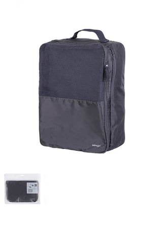 حقيبة حذاء ضد الماء باللون الأسود مناسبة للسفر المقاس: 32×23×11 سم