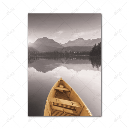 منظر طبيعي لقارب غروب الشمس