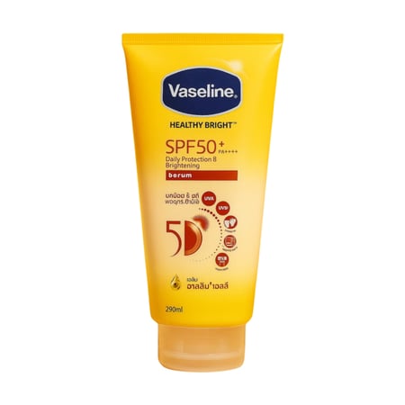 فازلين – هيلثي برايت جلوتا هيا سيروم واقي يومي SPF 50+ PA++++ – تايلاندي أصلي – 290 مل