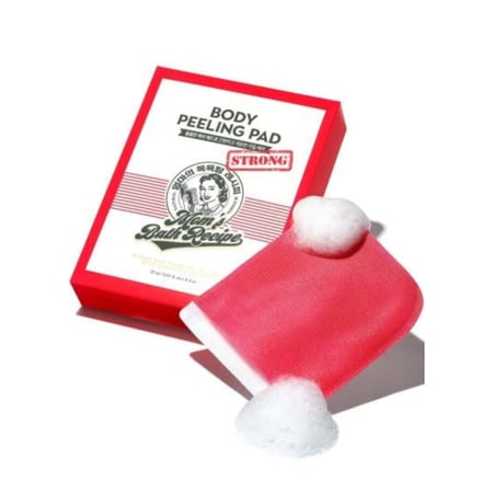 الليفة الكورية قفازات تقشير الجسم من مومز , لون احمر / قطعة واحدة