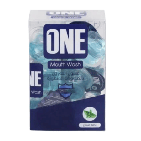 كبسولات غسول فم بنكهة النعناع 20 حبة من ون -15 مل