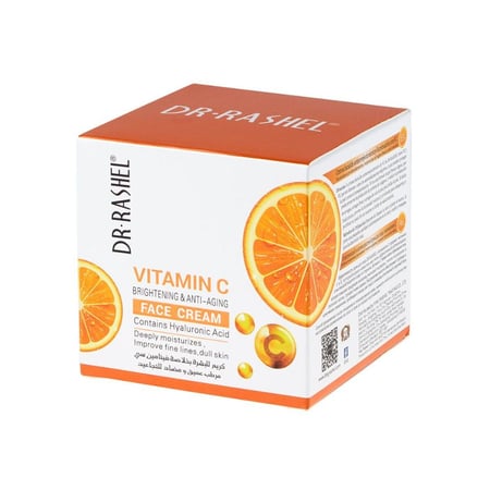 دكتور راشيل كريم فيتامين سي لتفتيح وترطيب ومكافحة التجاعيد - 50 مل