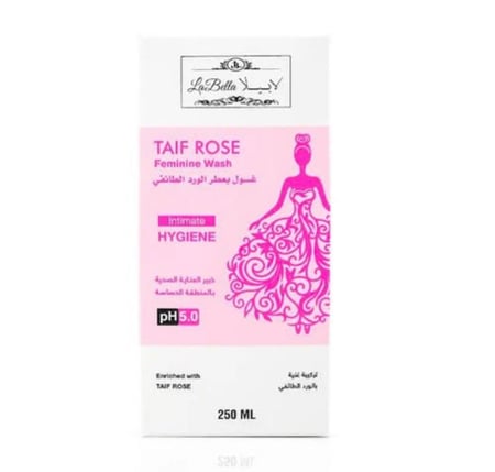 لابيلا غسول نسائي للمناطق الحساسة بالورد الطائفي 250مل