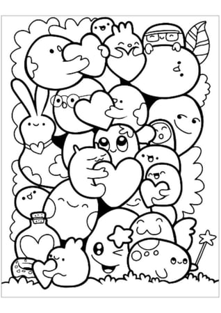 انشطة تلوين للاطفال الحيوانات السعيدة