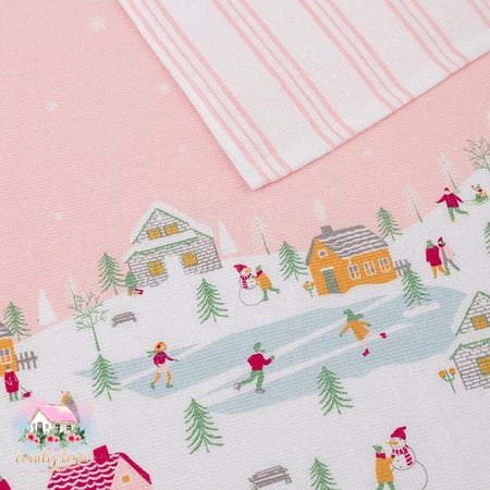 طقم فوط مدينة الثلج - المنزل الريفي الهادئ