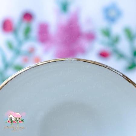 كوب مع صحن انتيك من رويال أديرلي وباراجون - المنزل الريفي الهادئ