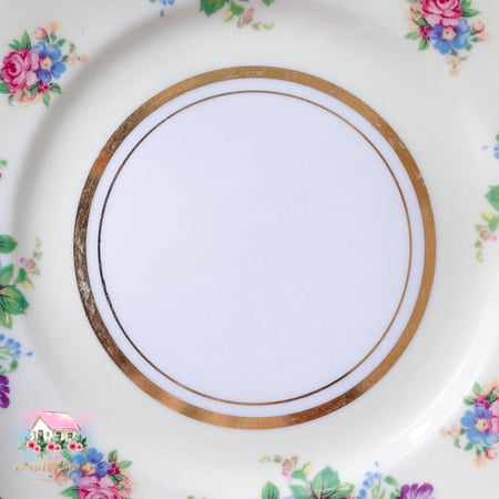 كوب مع صحن انتيك من كولكلوڤ Colclough - المنزل الريفي الهادئ