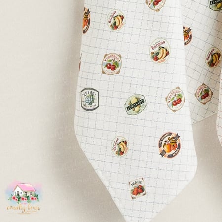 3316 مفرش فواكه الريف أزرق