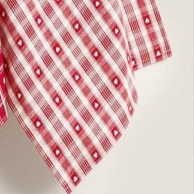 3365 مفرش القلوب الشتوي احمر فاتح