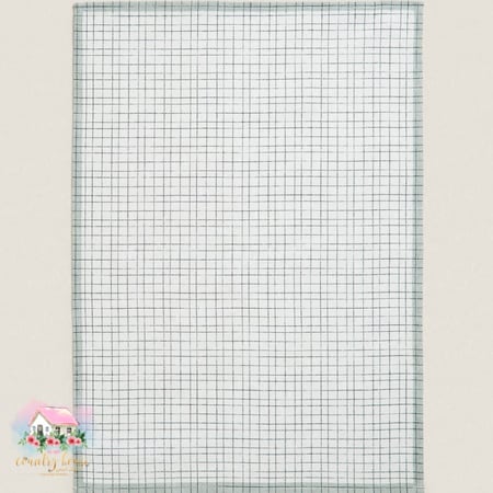 مفرش مخطط  اخضر - المنزل الريفي الهادئ