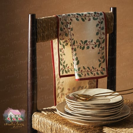 مفرش أغصان الكرز المميز - المنزل الريفي الهادئ