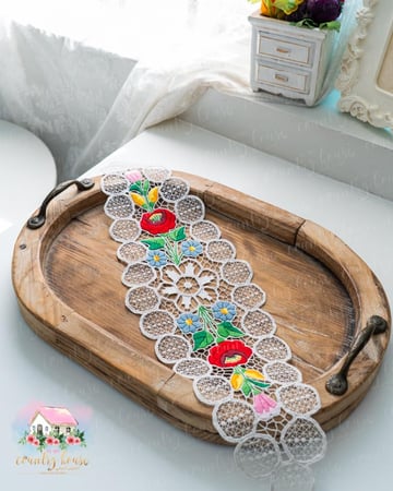 3677 مفرش تطريز ملون كلاسيكي (رقم 9)