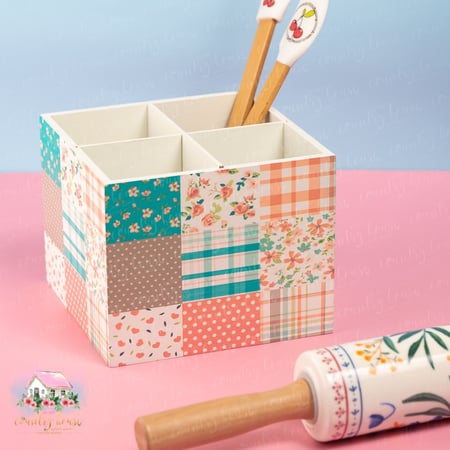 ستاند خشبي بطابع ريفي متعدد الاستخدام رقم 2 - المنزل الريفي الهادئ