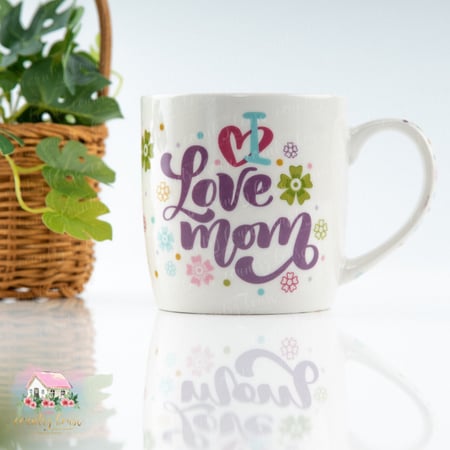كوب Love Mom عيد الأم - المنزل الريفي الهادئ
