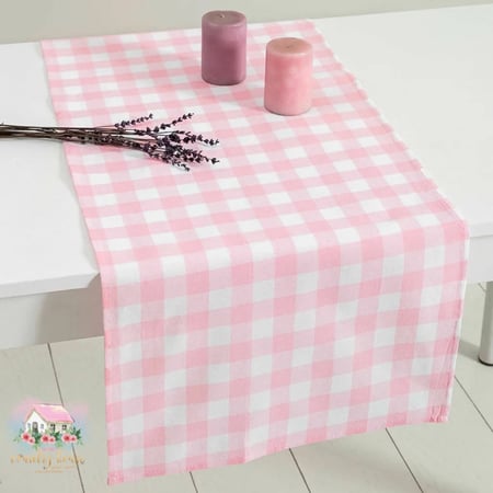 8112 رنر طاولة زهري كاروهات