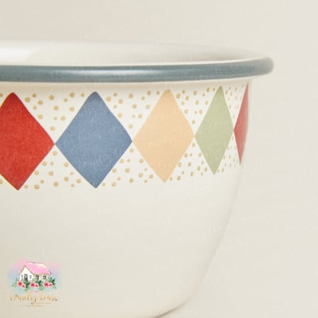 زبدية الدب والحصان الخزفية - المنزل الريفي الهادئ