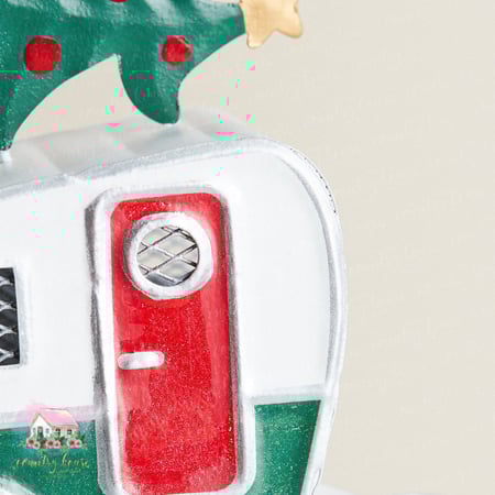 تعليقة العربة الشتوية المعدنية - المنزل الريفي الهادئ