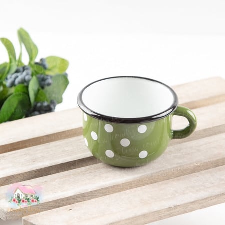 8140 كوب معدني منقط صغير (متوفر بعدة ألوان)