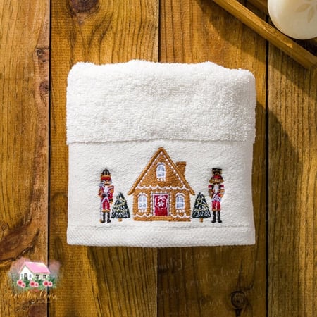 فوطة شتوية قطنية - المنزل الريفي الهادئ