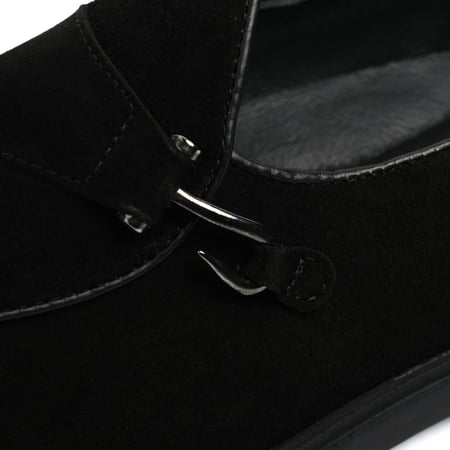 لوفر شامواه كلاسيكي لون اسود