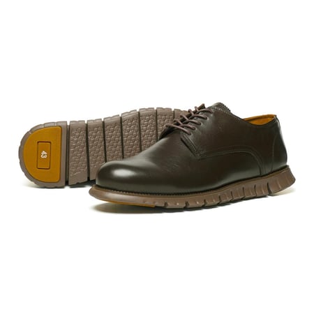 جزمة ديربي جلد طبيعي لون بني – نعل مريح