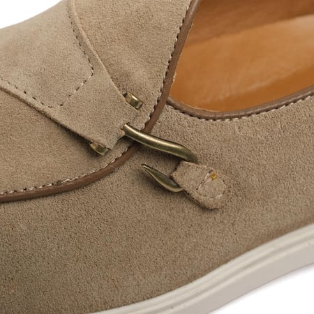 لوفر شامواه كلاسيكي لون بيج