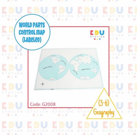 World Parts Control Map (Labeled) - لوح التحكم لخريطة أجزاء العالم (بالأسماء)