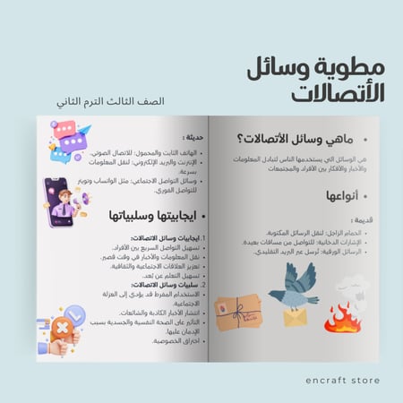 مطوية وسائل الاتصالات