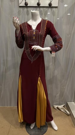 فستان جنوبي عودي و كسرات كموني