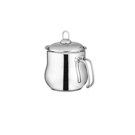 قدر حليب استيل تركي 18/10 مقاس 1.5 لتر