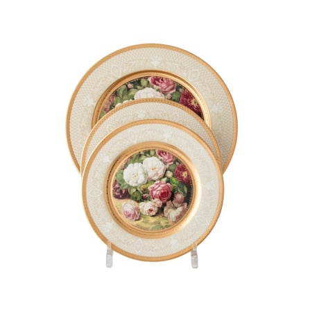 طقم سفرة بورسلان فاخر 107 قطعة