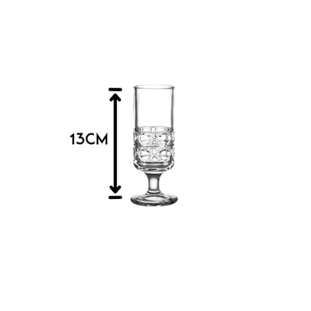 كاسات عصير ترحيبي ميني زجاج 95 مل 6 قطعة Drink is welcome