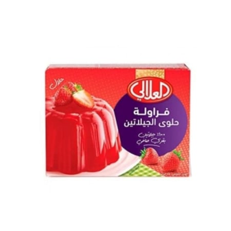 العلالي حلوى جيلاتين الفراولة 80 جرام