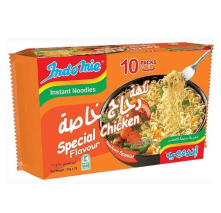 اندومي نكهة دجاج خاصة 10حبات 10*75 جم