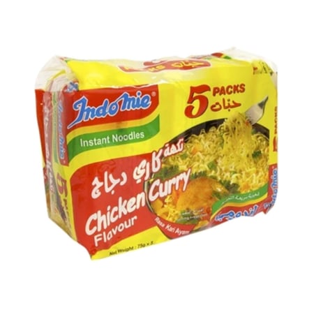 اندومي بنكهة كاري دجاج 5 حبات * 75 جم