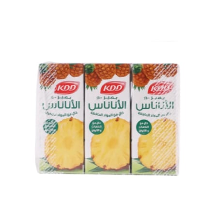 كي دي دي عصير الأناناس 6 × 180 مل