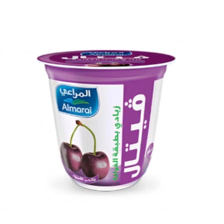 المراعي زبادي فيتال بطبقة الكرز الأسود 140 جرام