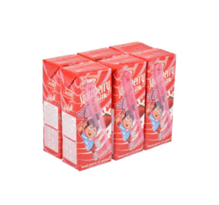 كي دي دي حليب بالفراولة 6 × 180 مل