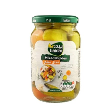 مخلل مشكل زجاج بيدر 660 جم