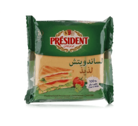 بريزيدن سافوري ساندويتش شرائح جبنة شيدر 200 غرام