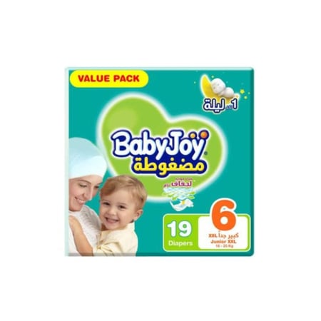 حفاضات بيبي جوي جونيور XXL كبير جدا 19 قطعة رقم 6