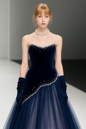 فستان سهرة جوخ مطرز لول لمعه