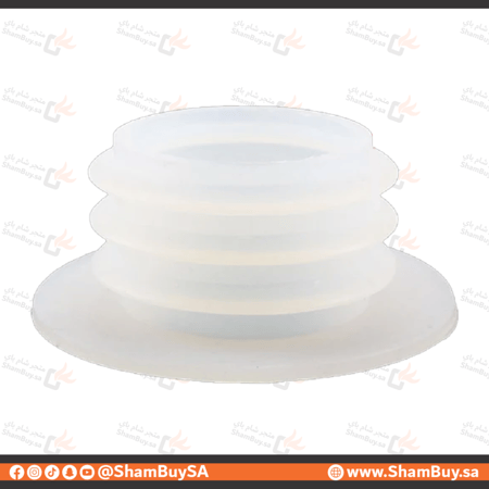 بالجملة - جلدة عامود الشيشة من السيليكون لون ابيض 1كيس*20حبة