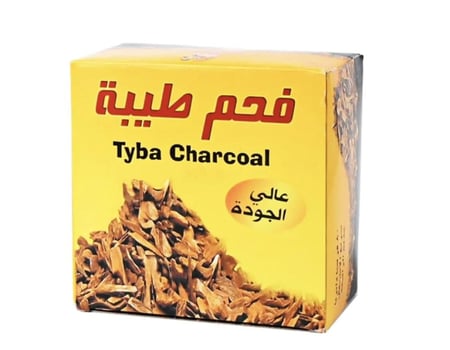 جملة بالكرتون - فحم طيبة فحم اقراص وسط سريع الاشتعال 1كرتون*24علبة*80قرص (1920قرص)