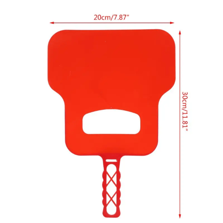 كشاشة هواية فحم بلاستيكية مع قبضة وفتحة لليد لون عشوائي