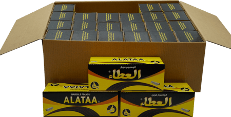 جملة بالكرتون - العطاء الاصفر رول قصدير المنيوم 1كرتون*24علبة