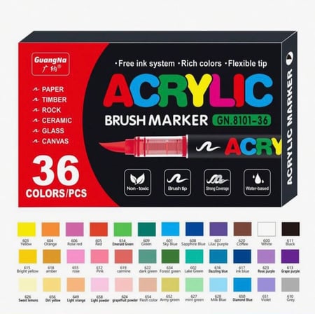 أكريلك ماركرز  ٣٦ لون