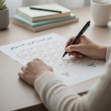 تتبع خسارة الوزن الاسبوعي